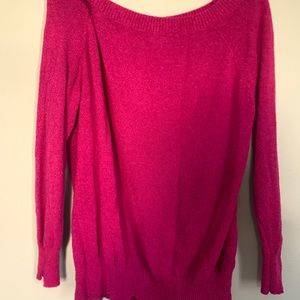 Pink off the shoulder sweater